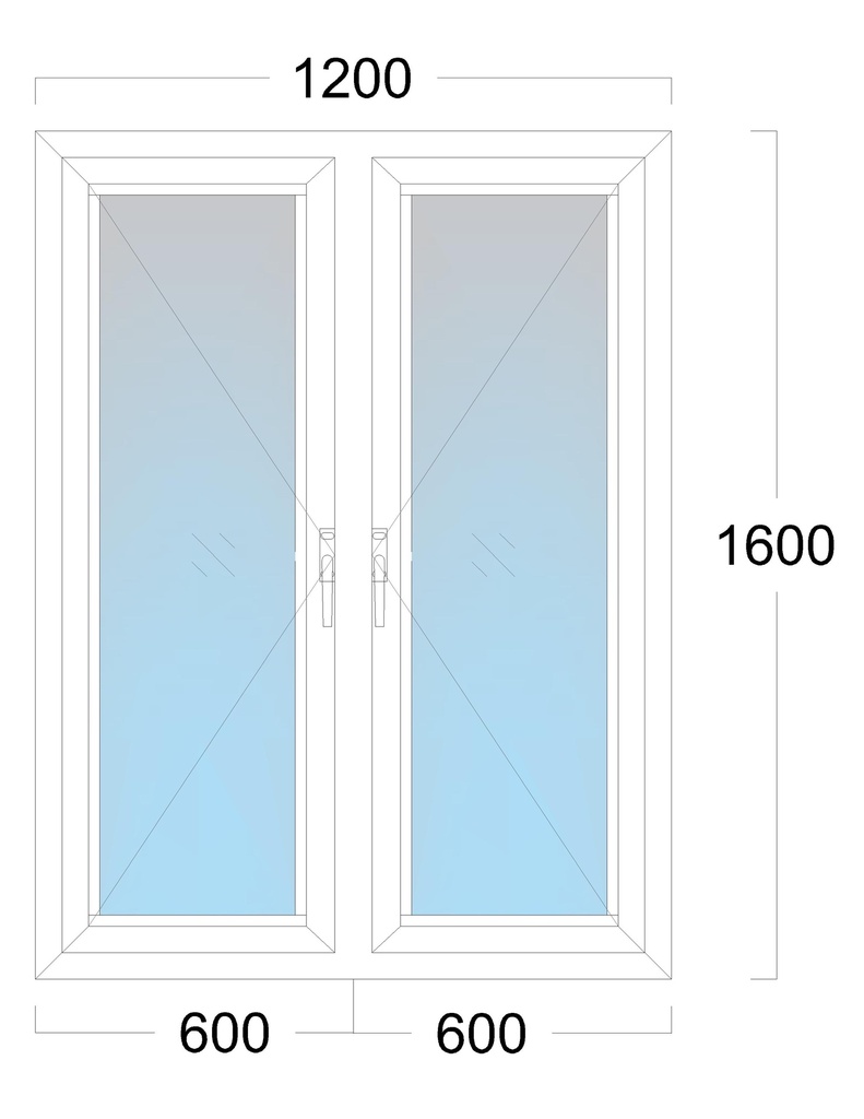 Window: OO/OO: Width 1200 x Height 1600 mm