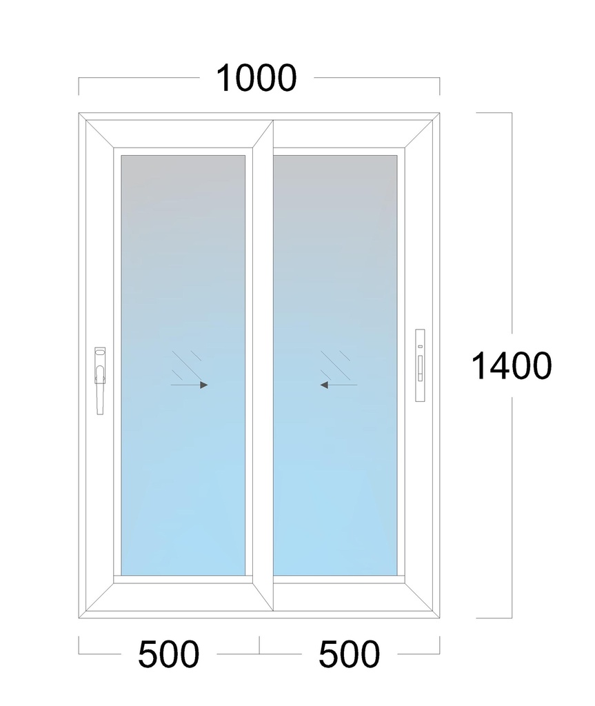 SL Window: Width 1000 x Height 1400 mm