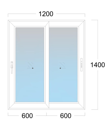 [EH-SL.00C2] SL Window: Width 1200 x Height 1200 mm